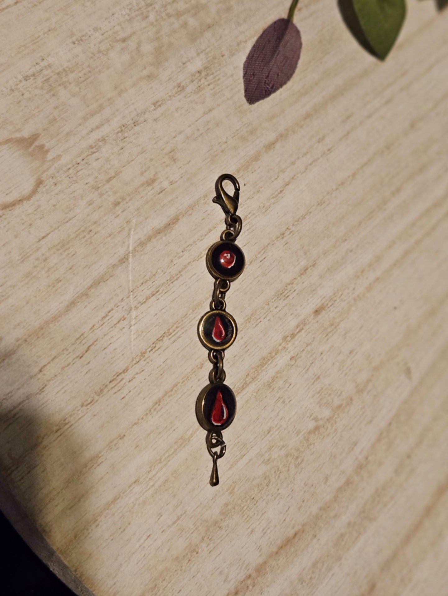 Blood drop charm