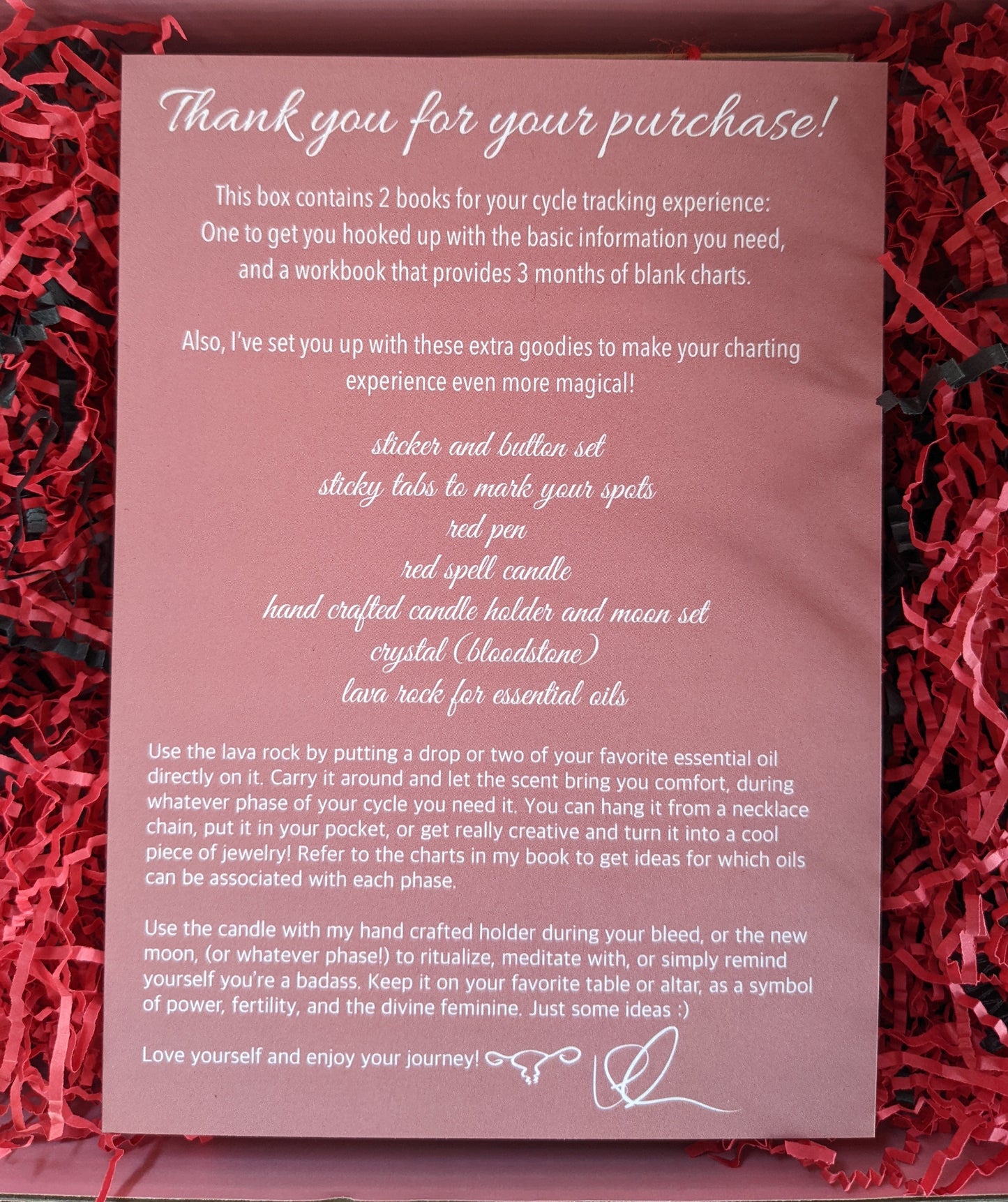Menstrual Moon Charting box set