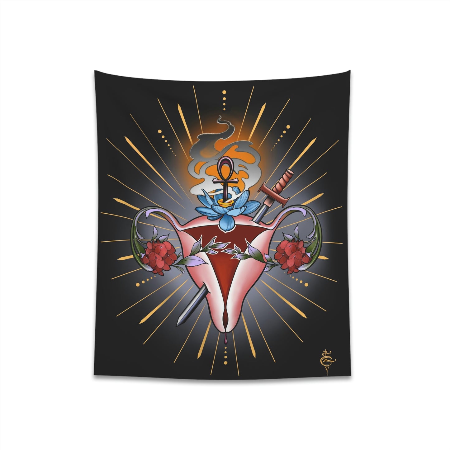 The Sacred Womb wall tapestry
