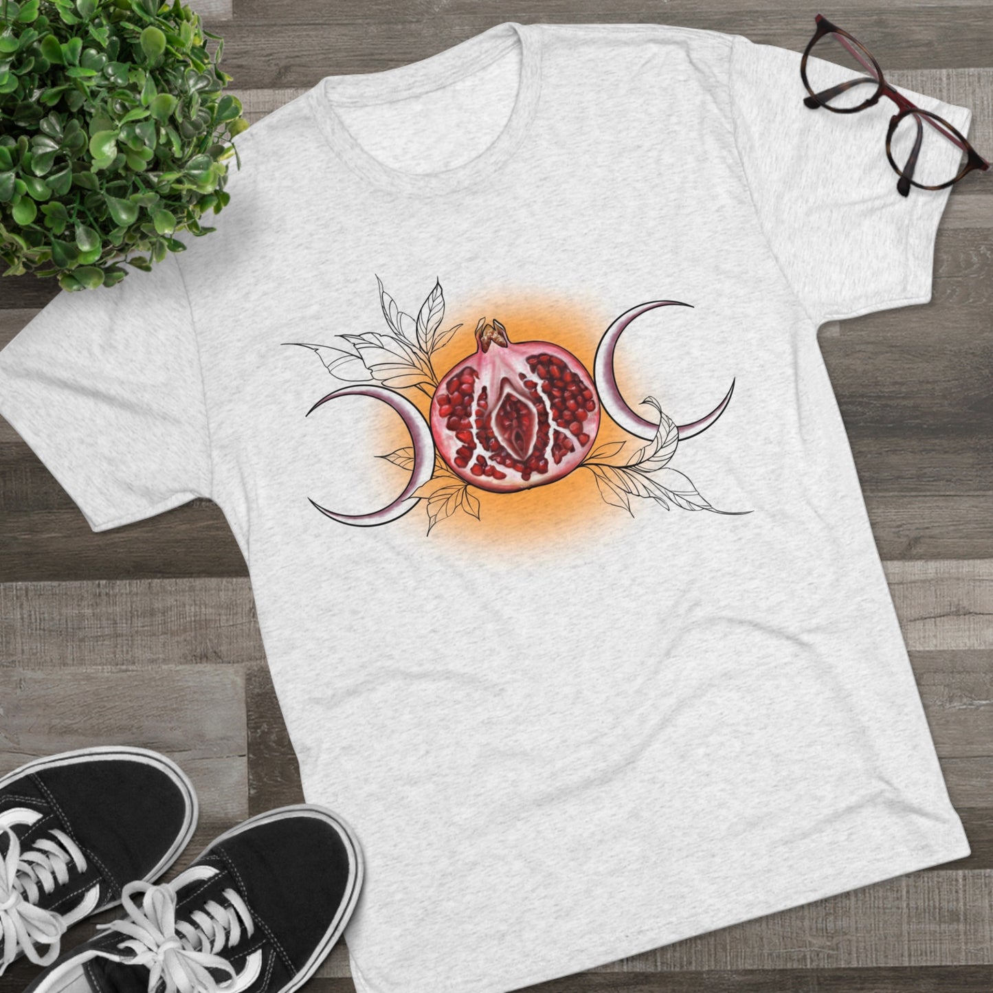 Persephone’s Pomegranate Unisex Tri-Blend Tee