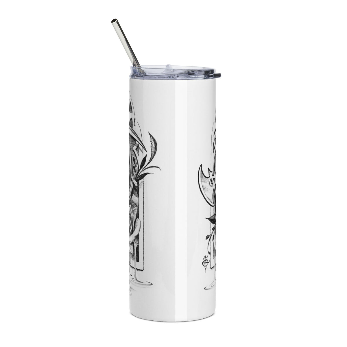 Death Tarot card stainless steel Tumbler, 20oz