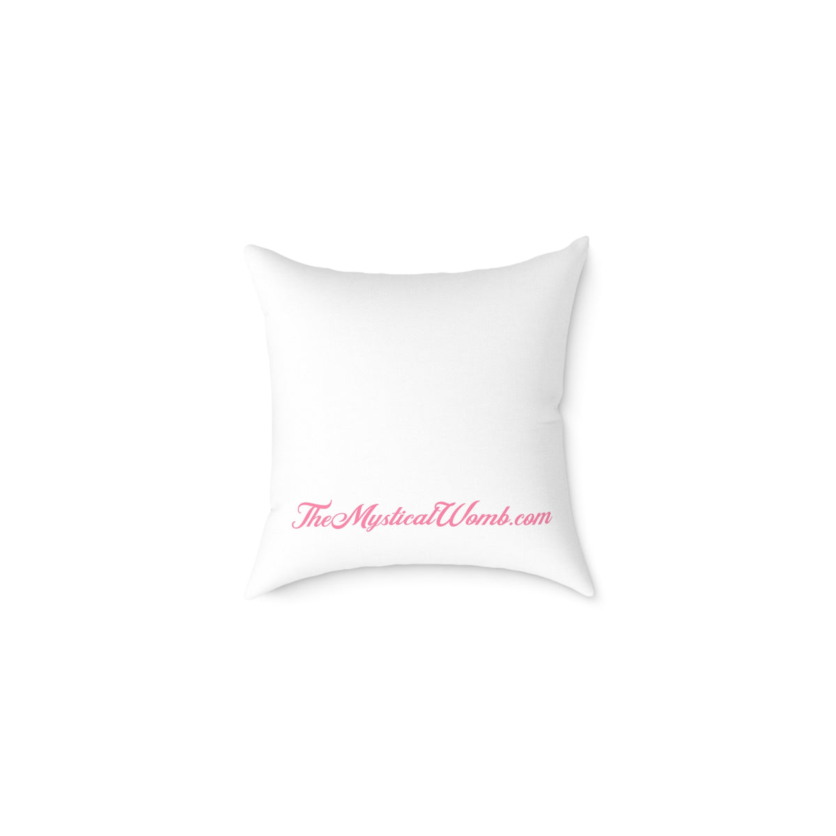 The Mystical Womb logo Canvas Pillow