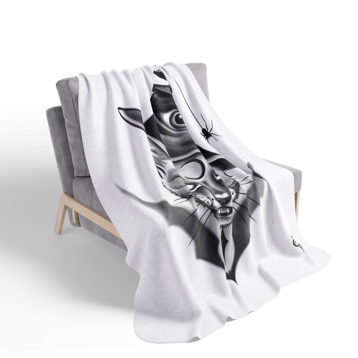 Cat in a Hat Halloween blanket