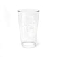 The Moon tarot card pint glass