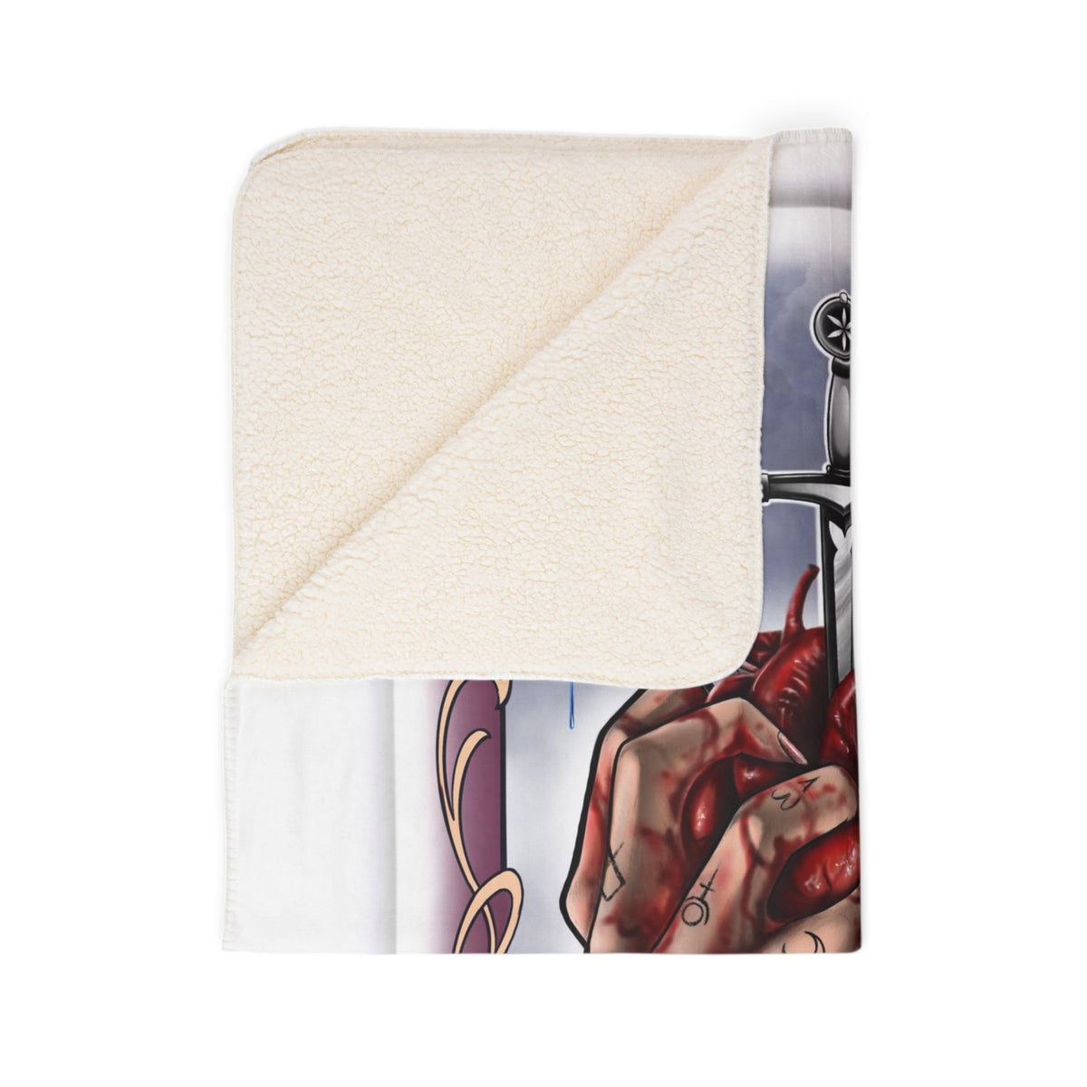 Three of Swords tarot blanket