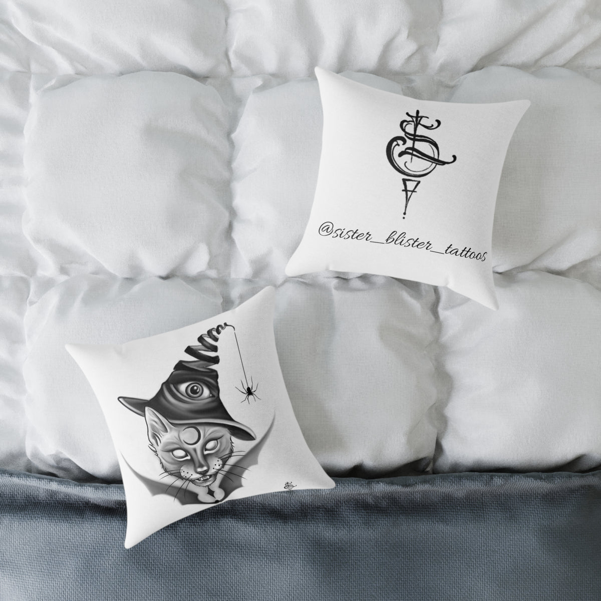 Cat in a Hat Canvas Pillow