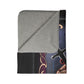 Three of Swords tarot blanket (Black)