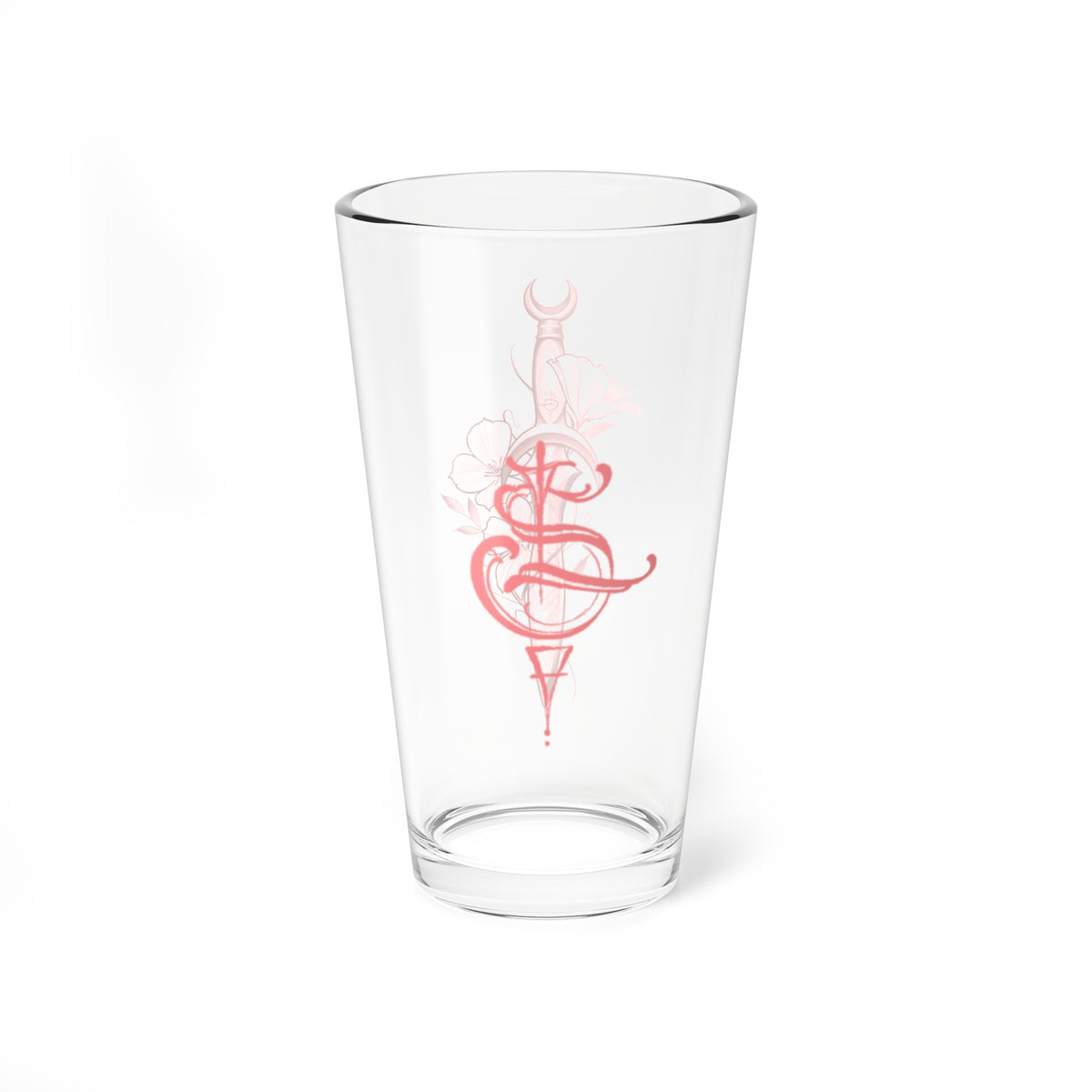 Sera’s Dagger pint glass (pink)