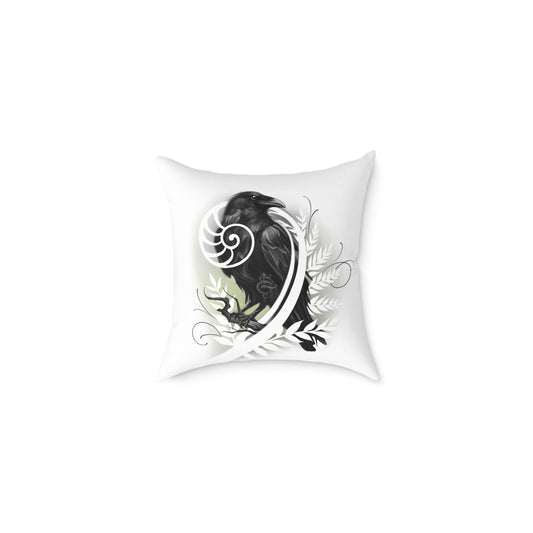 Camille’s Raven Canvas Pillow