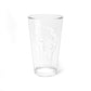 The Moon tarot card pint glass