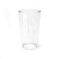 The Moon tarot card pint glass