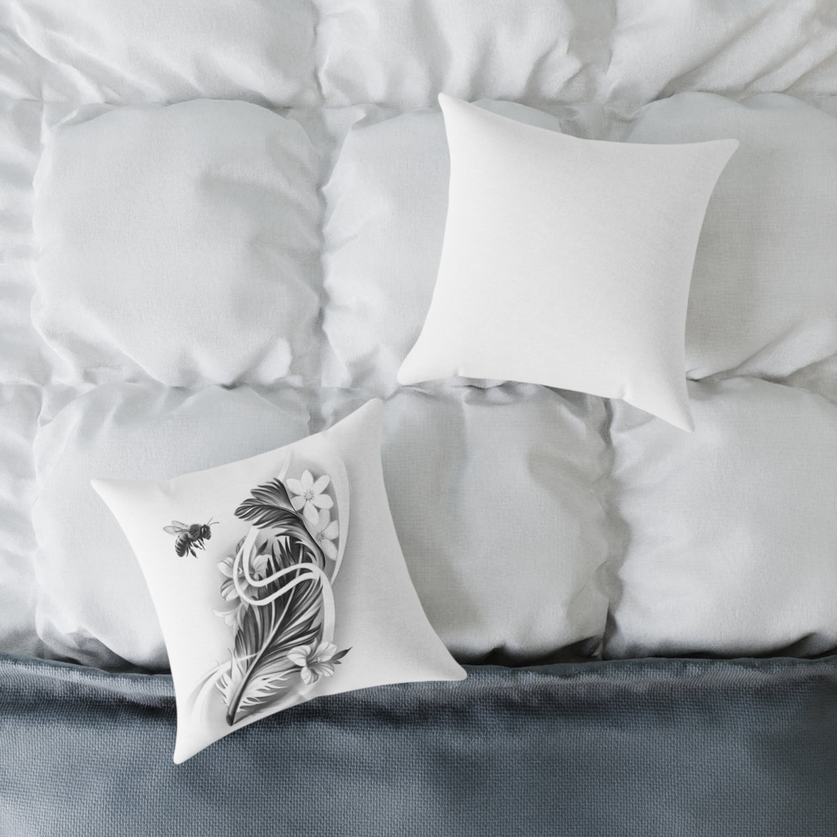 Sarah’s Feather Canvas Pillow