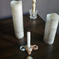 Candleholder with matching crescent moon