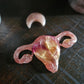 Candleholder with matching crescent moon