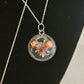 Uterus flower pendant necklace