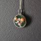 Uterus flower pendant necklace