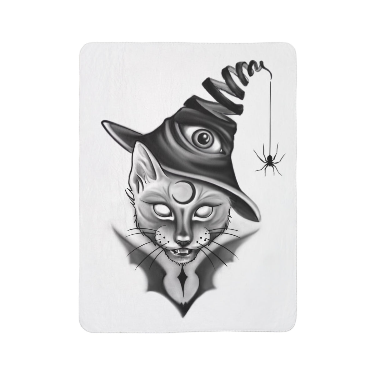 Cat in a Hat Halloween blanket