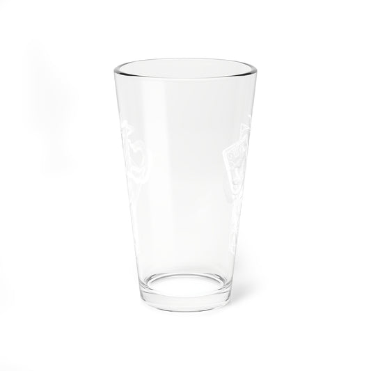 The Moon tarot card pint glass