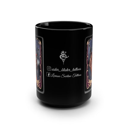 Three of Swords tarot print mug 15oz