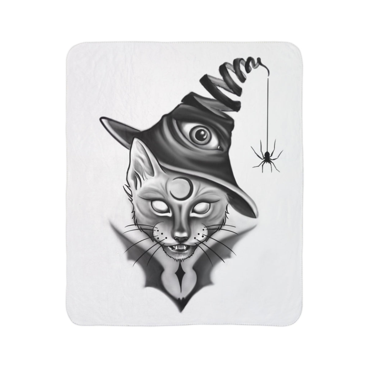 Cat in a Hat Halloween blanket