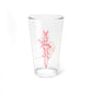 Sera’s Dagger pint glass (pink)