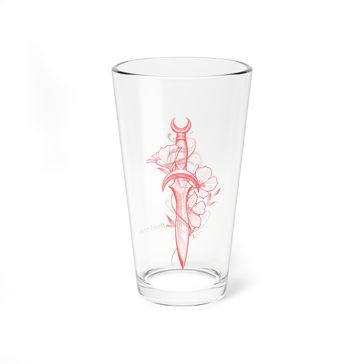 Sera’s Dagger pint glass (pink)