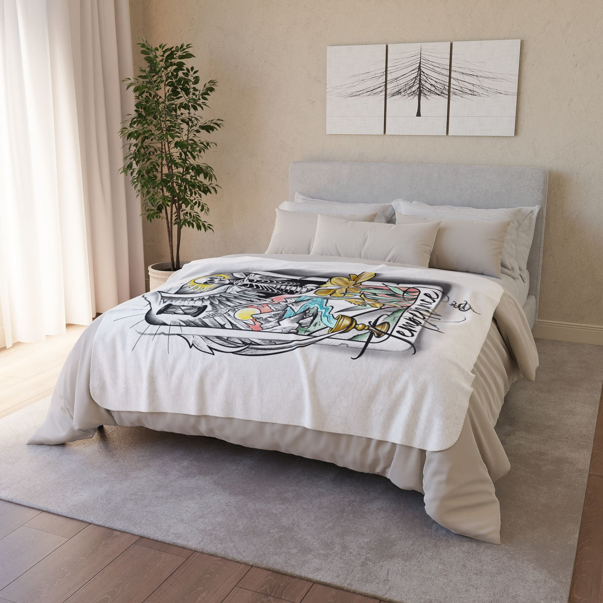 Temperance tarot card blanket