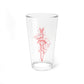 Sera’s Dagger pint glass (pink)