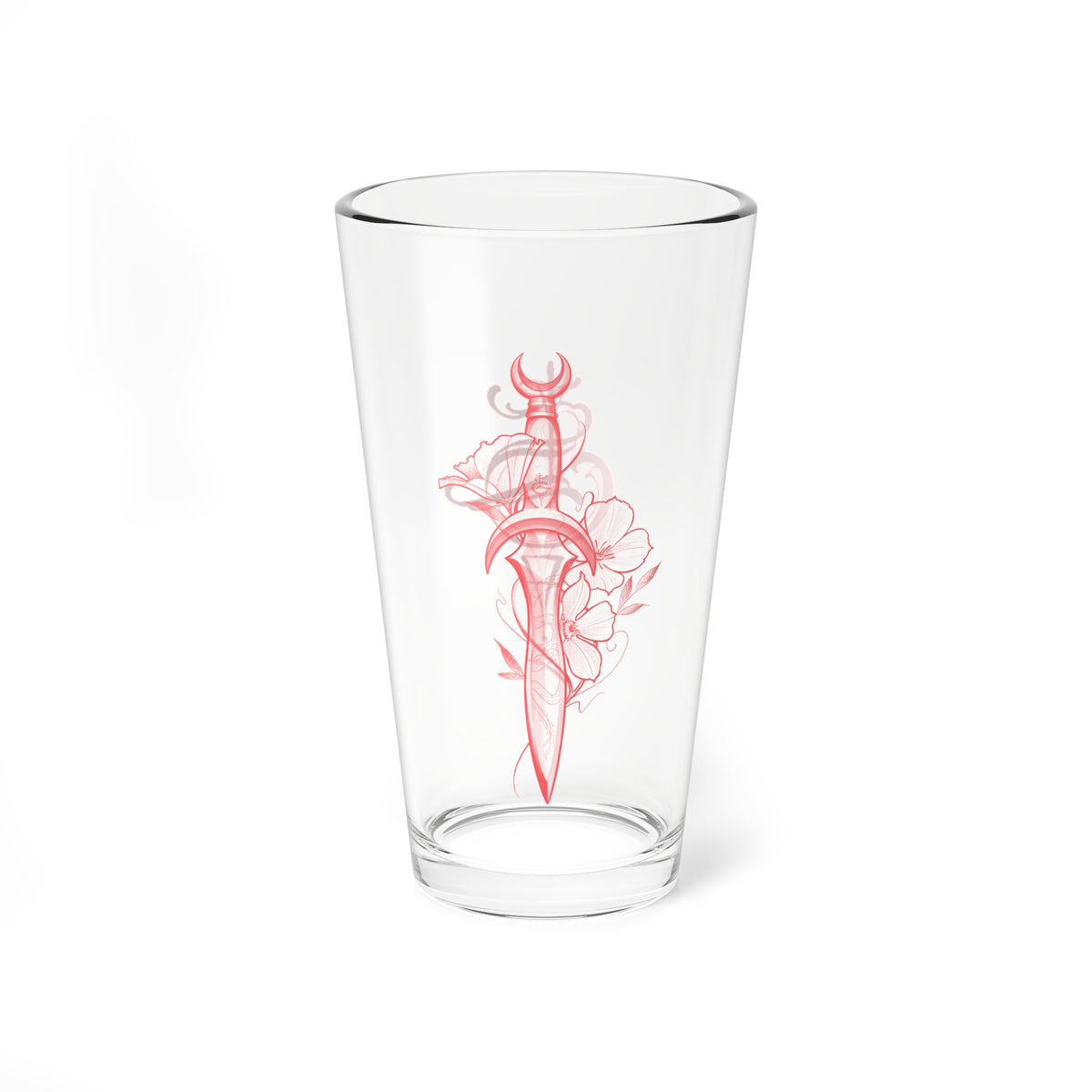 Sera’s Dagger pint glass (pink)