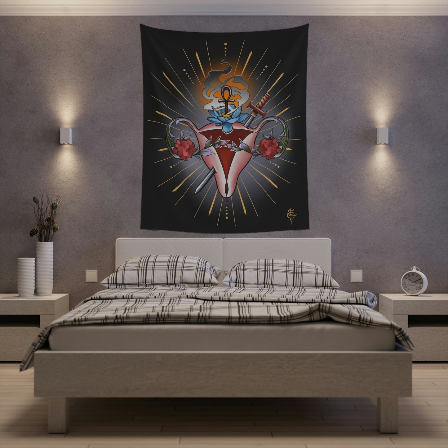 The Sacred Womb wall tapestry