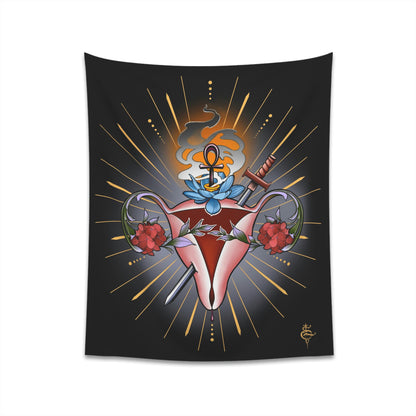 The Sacred Womb wall tapestry
