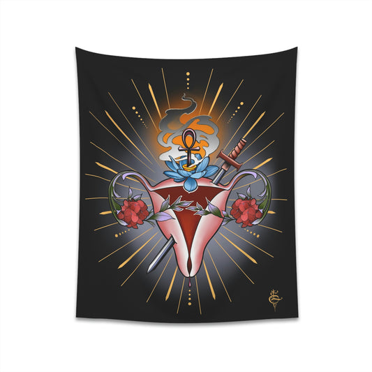 The Sacred Womb wall tapestry