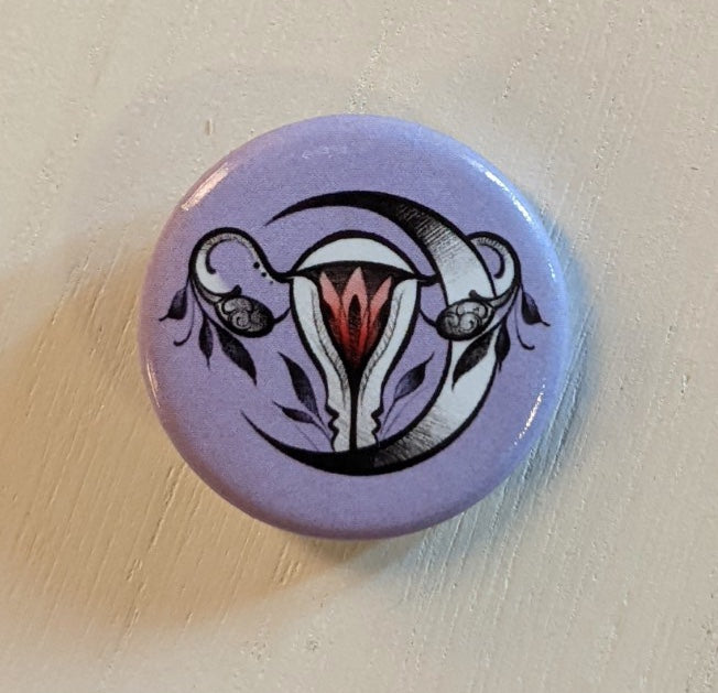 Uterus pin buttons