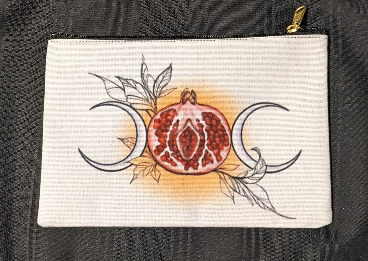 pomegranate pussy zipper pouch